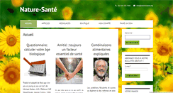 Desktop Screenshot of nature-sante.org