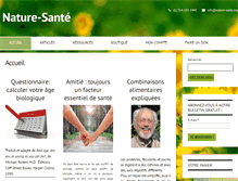 Tablet Screenshot of nature-sante.org